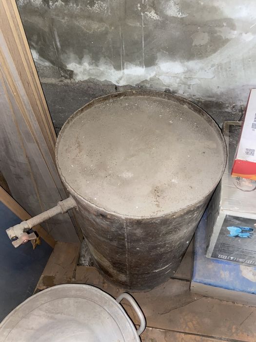 Печь с бочкой для бани