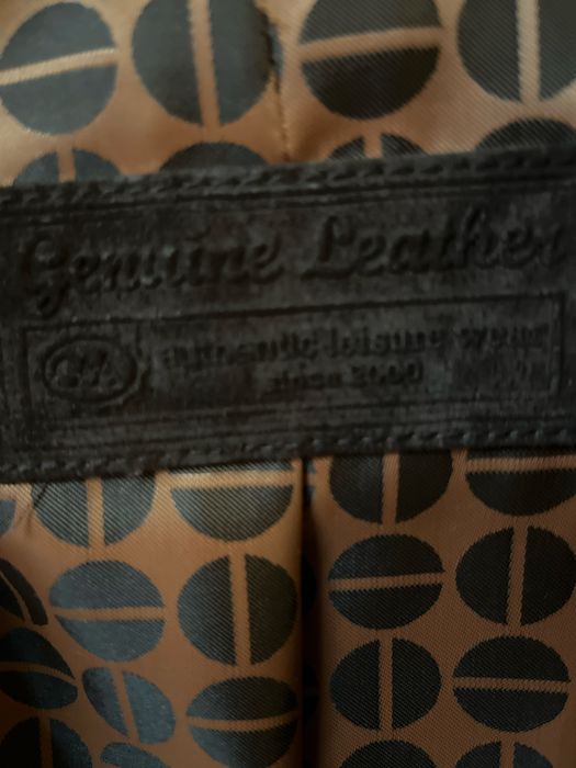 Geaca de piele intoarsa maro marimea S