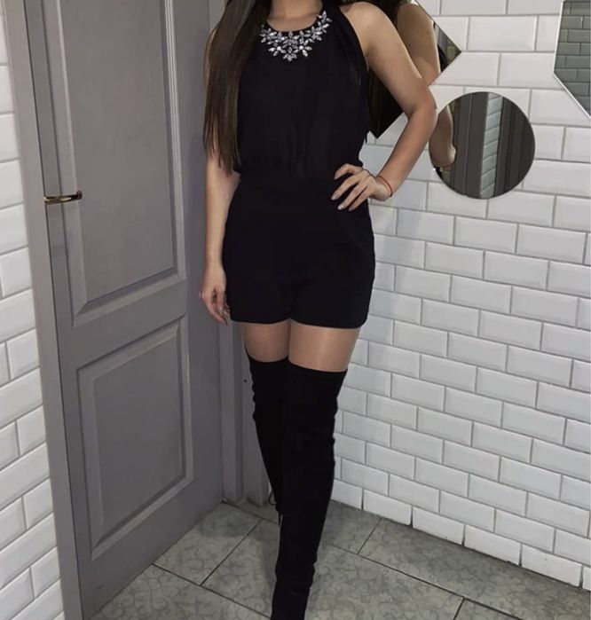 Официален, елегантен, къс гащеризон Zara