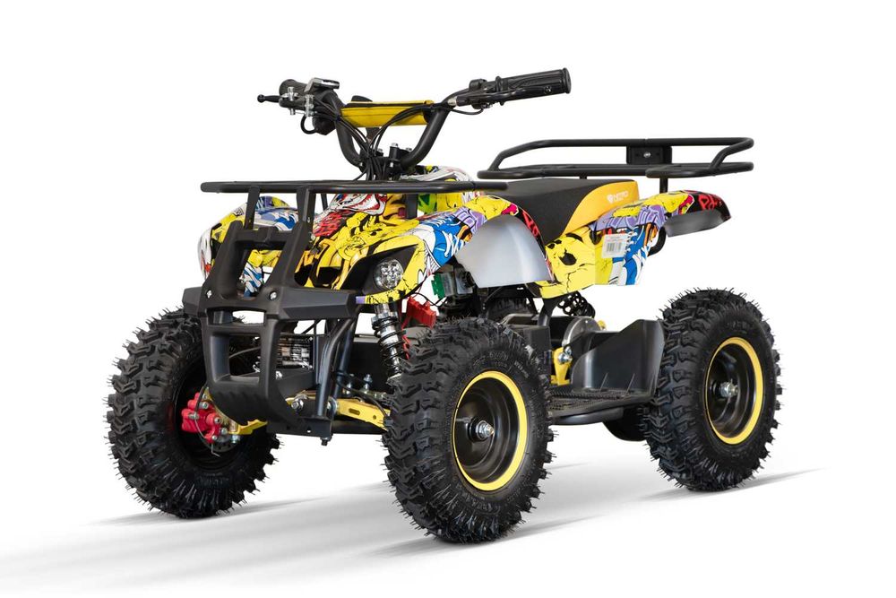 ATV electric NITRO Torino Quad 1000W 36V 12Ah, grafiti yellow