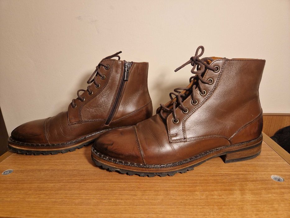 Елегантни Мъжки зимни обувки от естествена кожа