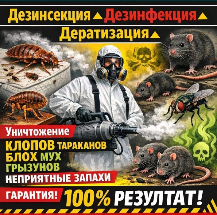 Дезинфекция от клопов и тараканов