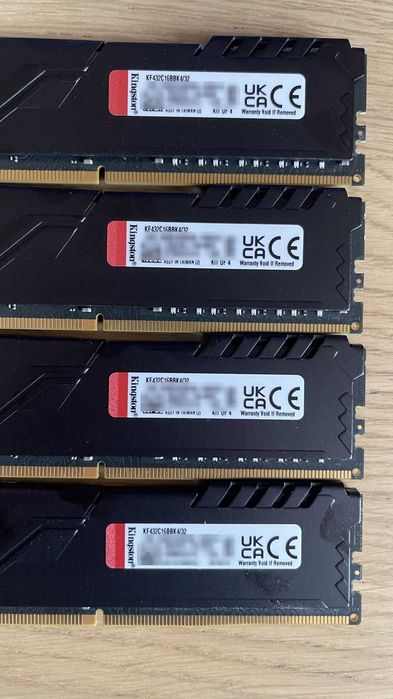 RAM Kingston FURY Beast 32GB (4x8GB) DDR4 3200 CL16 KF432C16BBK4/32