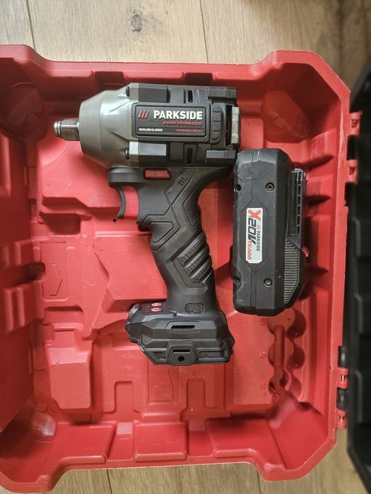 Мощен ударен гайковерт Parkside  Performance PPDSSA 20-Li A1 - 600NM + Батерия 20V 4A