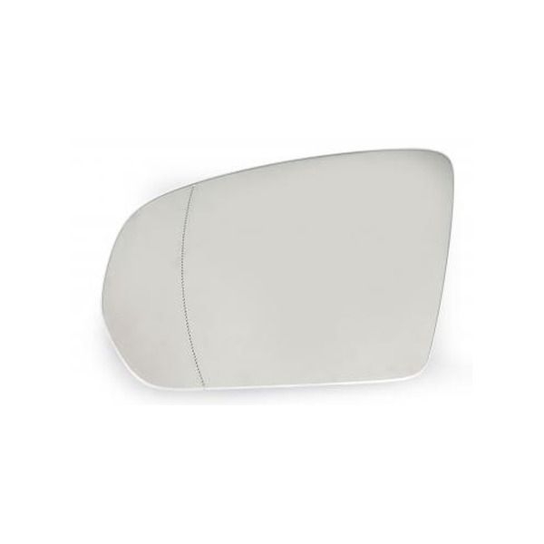 Geam oglinda Mercedes Clasa C (W205), 01.2014-, Clasa S (W222), 08.2013-2021, Clasa E W213, 03.2016-; Clasa GLC (X253), 11.2015-, partea stanga/dreapta, culoare sticla crom, sticla asferica, cu incalzire, cu 2 pini A0998100116
