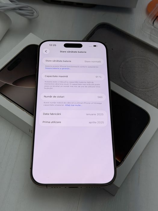 Iphone 16 Pro Max 256 gb Desert Titanium cu factura si garantie ca NOU!