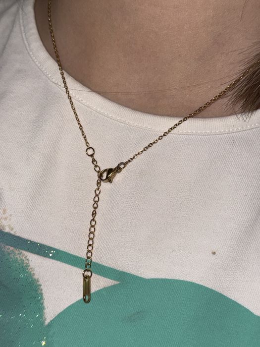 Lant aur 18K placat inoxidabil cu pandantiv elegant dama