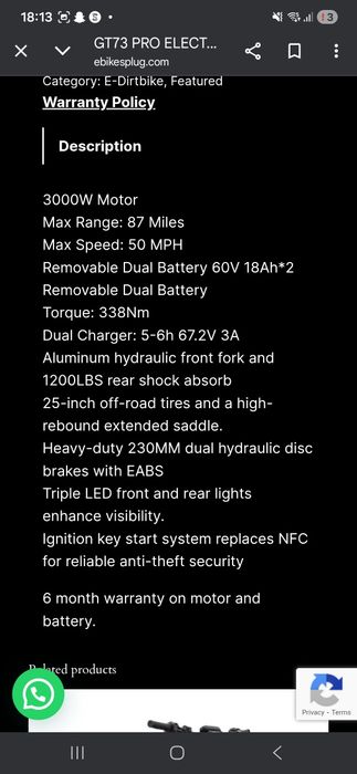 GT73 Pro Riding Times – електрически офроуд мотор (Американски модел)