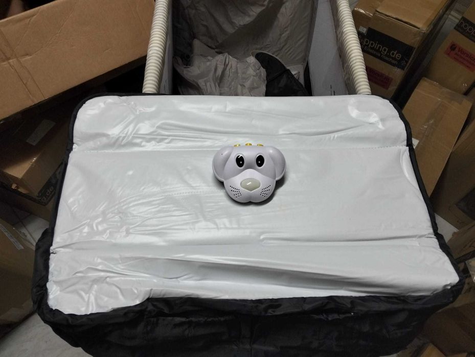 Pătuț Copii Muzică, Jucării, Masă de Schimb și Geantă Călătorie