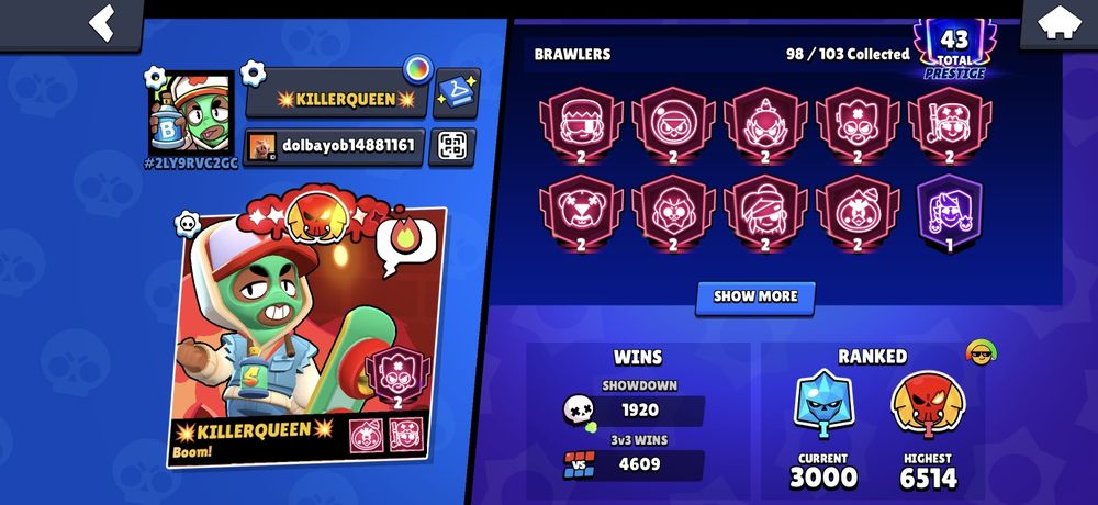 Аккаунт brawl stars
