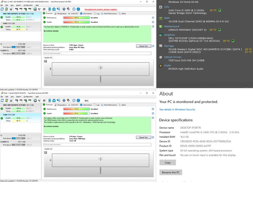 PC i5 Lenovo | 16GB RAM | SSD + HDD | GT 710