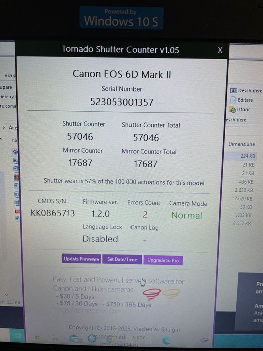 Canon 6D Mark II body +obiectiv