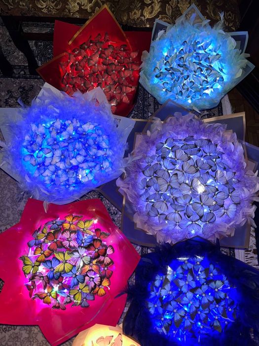 букеты из бабочек по самым доступным ценам