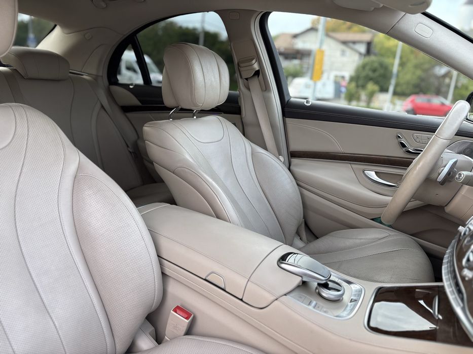 Mercedes S350 S-class ILS 2015 4MATIC piele crem, inmatriculat