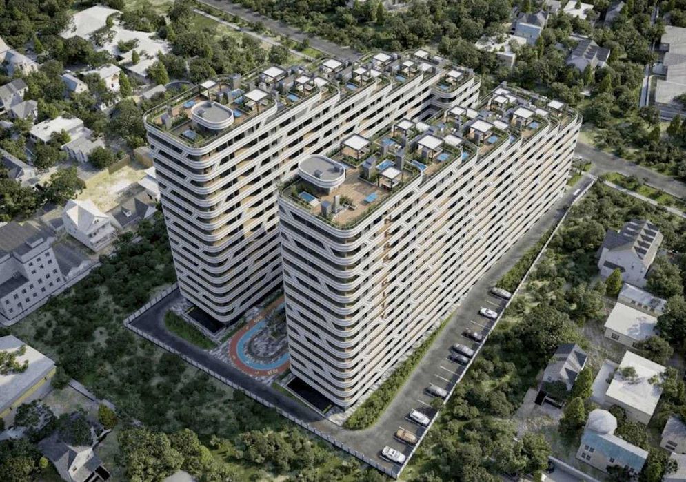 Ness Sity Новостройка Ор-р Сергели мост 2/10/16 Площадь 56 кв.м²+10 м2