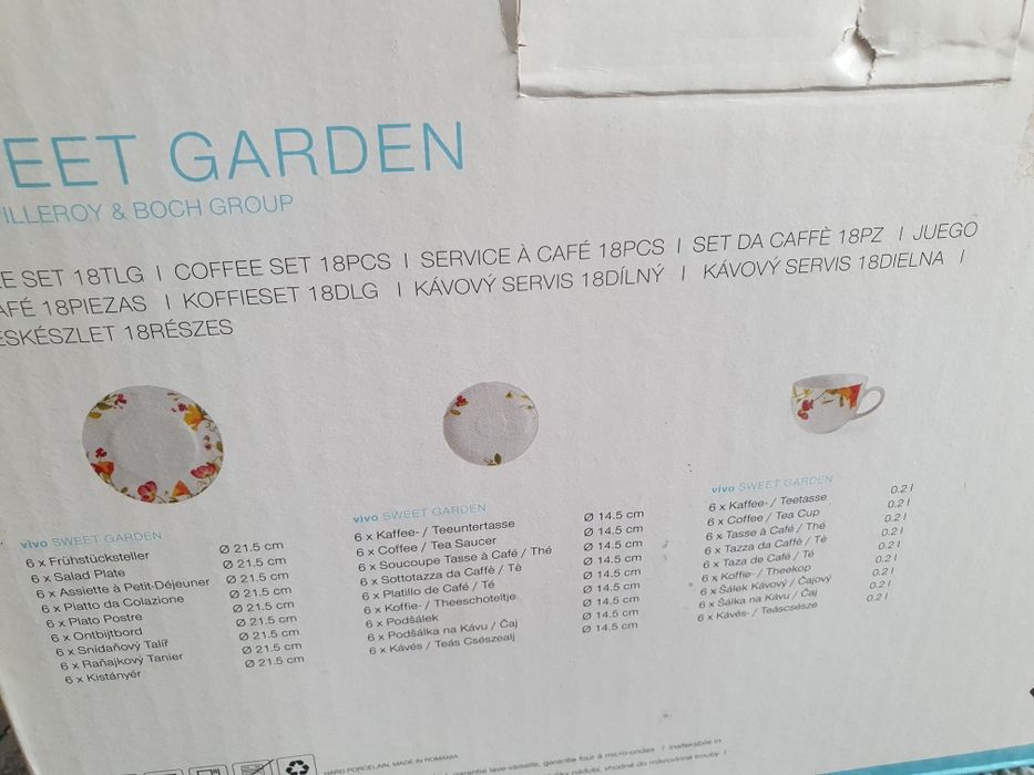 Nou Serviciu de Cafea 18 piese SweetGarden VIVO