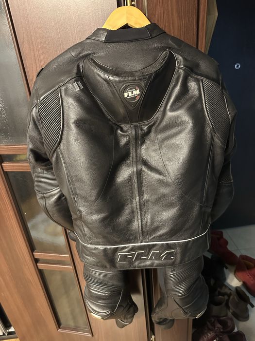 Costum moto piele FLM +Cizme FLM