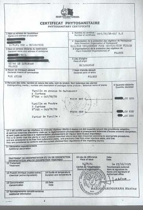 20 păstăi vanilie Bourbon origine Madagascar Calibru M 10-12cm