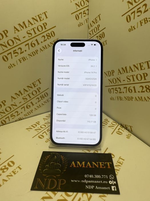 NDP Amanet Braila Iphone 14 Pro(49207)