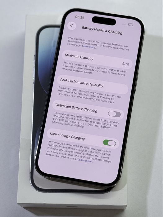 iPhone 14 Pro бял 92% battery