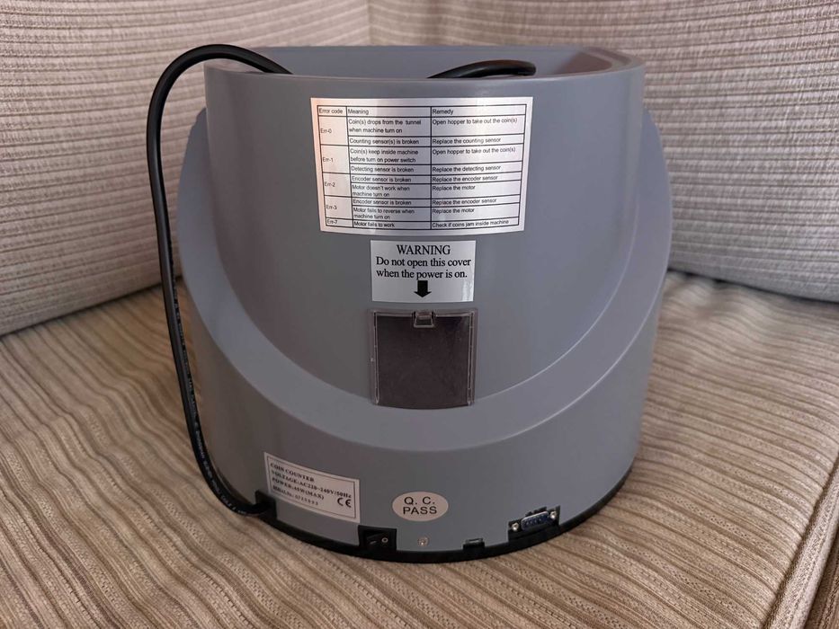 Машина за броене и сортиране на монети стотинки с LED дисплей