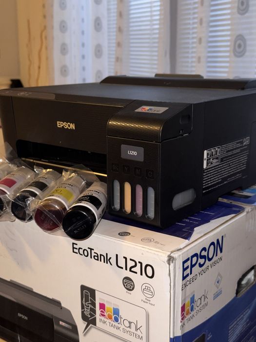 Imprimantă Epson EcoTank L1210, stare foarte bună, cerneală nefolosită