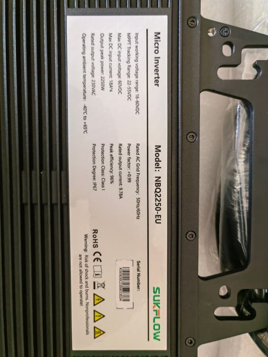 Микроинвертор Microinverter SUKFLOW 2250 вата