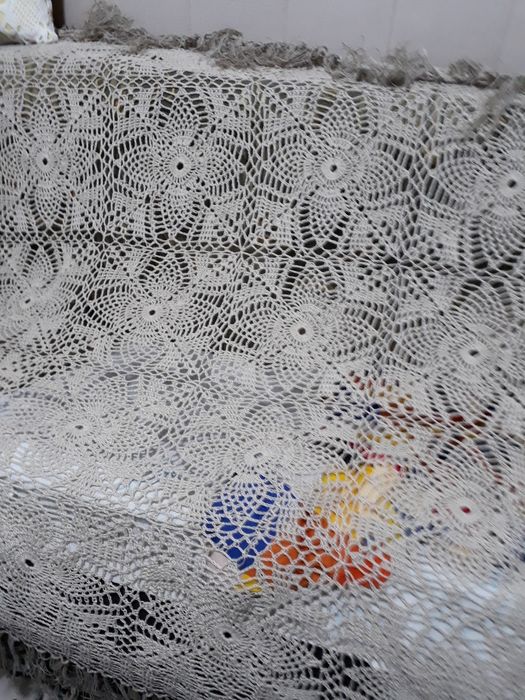 Покрывало.Или плед из льна.