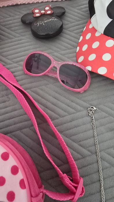 Set Minnie pentru fetițe/ Set Minnie pluș și pătură