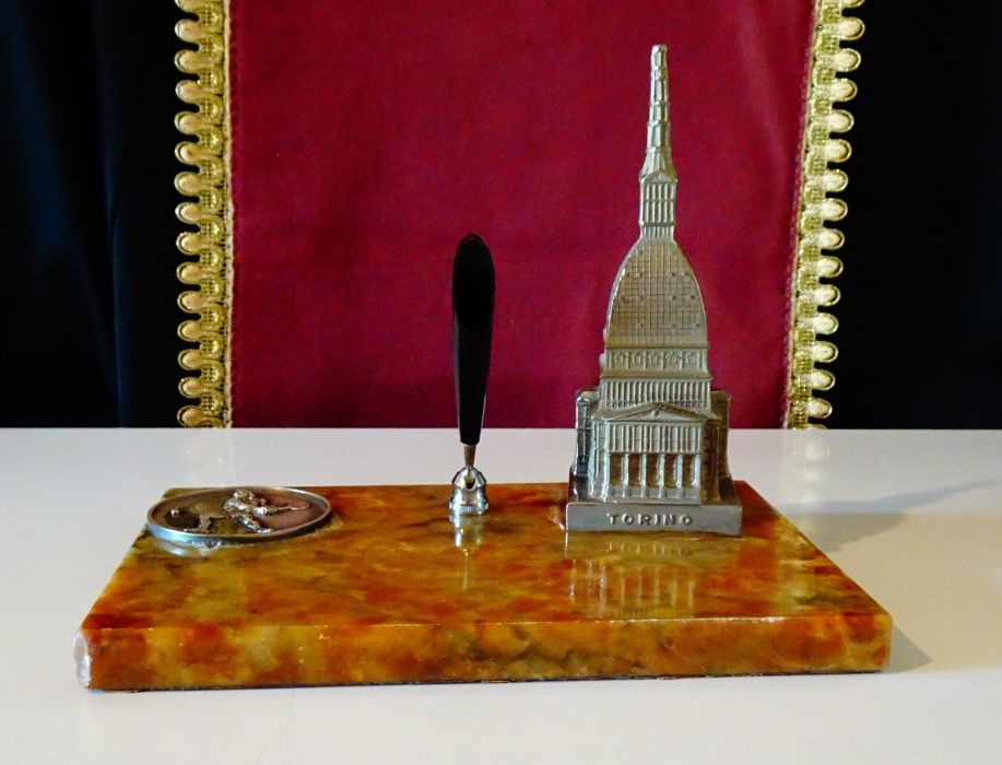 Поставка за химикал,писалка с естествен ахат 850 гр.