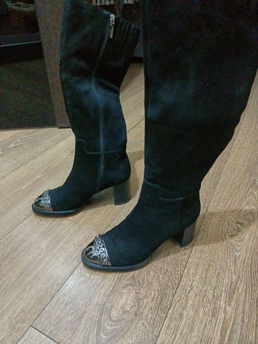 Сапоги зимние замшевые Турция