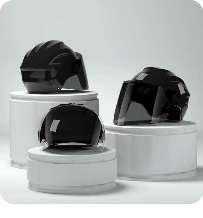 Casca Scuter/Bicicleta electrica unisex, marime universala, Neagra