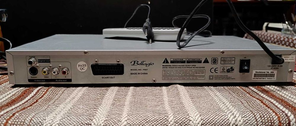 DVD Player Bellagio P807