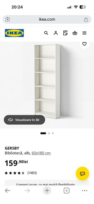 Oglinda Jisk,etajera ikea