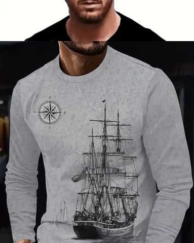 Блузи с принт - дълъг ръкав