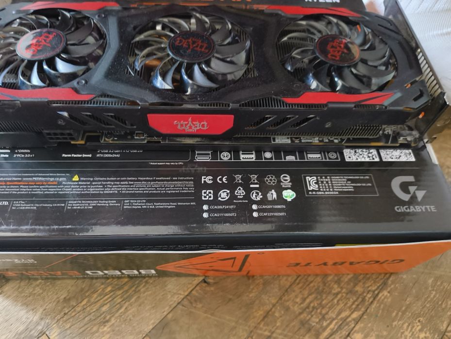 Видеокарта Rx 570 4gb red devil gpu