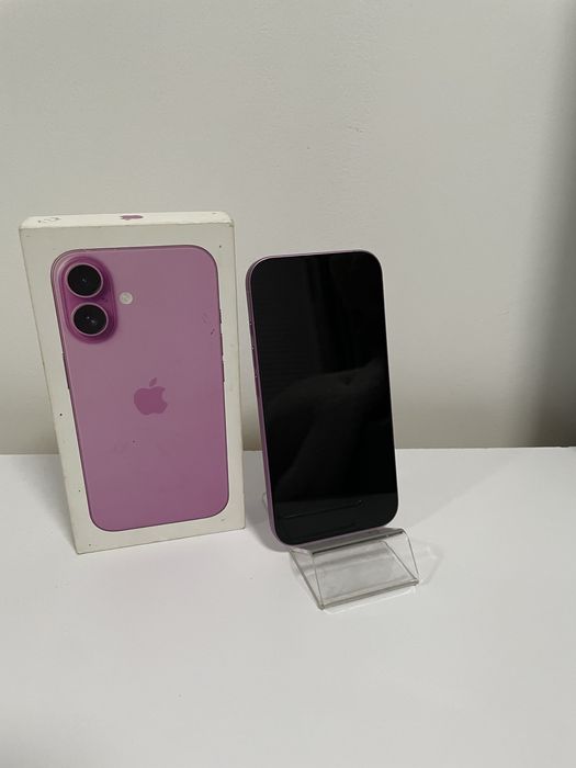 Iphone 16 pink 128 gb stare ca nou garantie si gactura