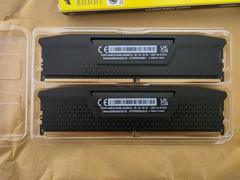 Corsair Vengeance 64GB DDR5, 6000MHz, CL30