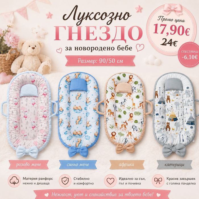 Комплект за детска количка 8.18 евро,Гнездо,подложки,тента12.10 евро