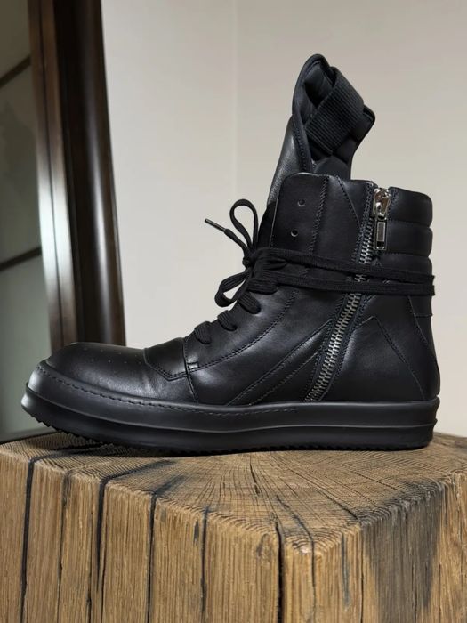 rick owens geobasket black