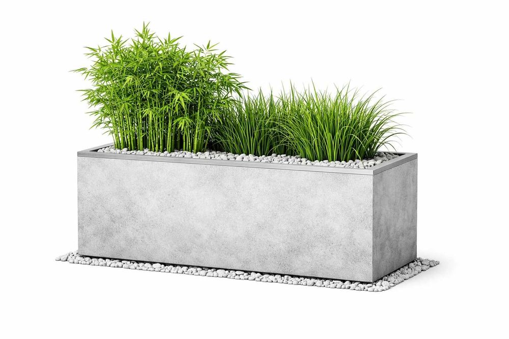 Jardinieră din beton 150×50×60 cm