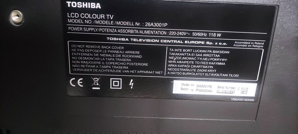 Телевизор Toshiba 26"