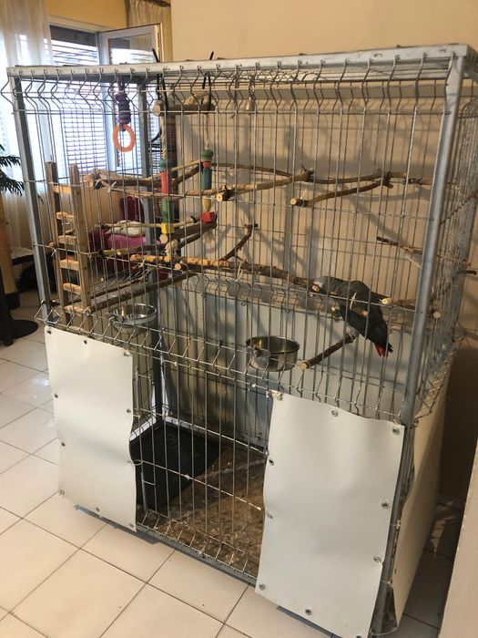 Голяма метална клетка за папагали/ара,какаду