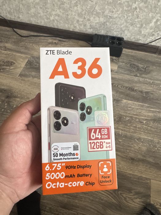 ZTE A 36 64 GB черный