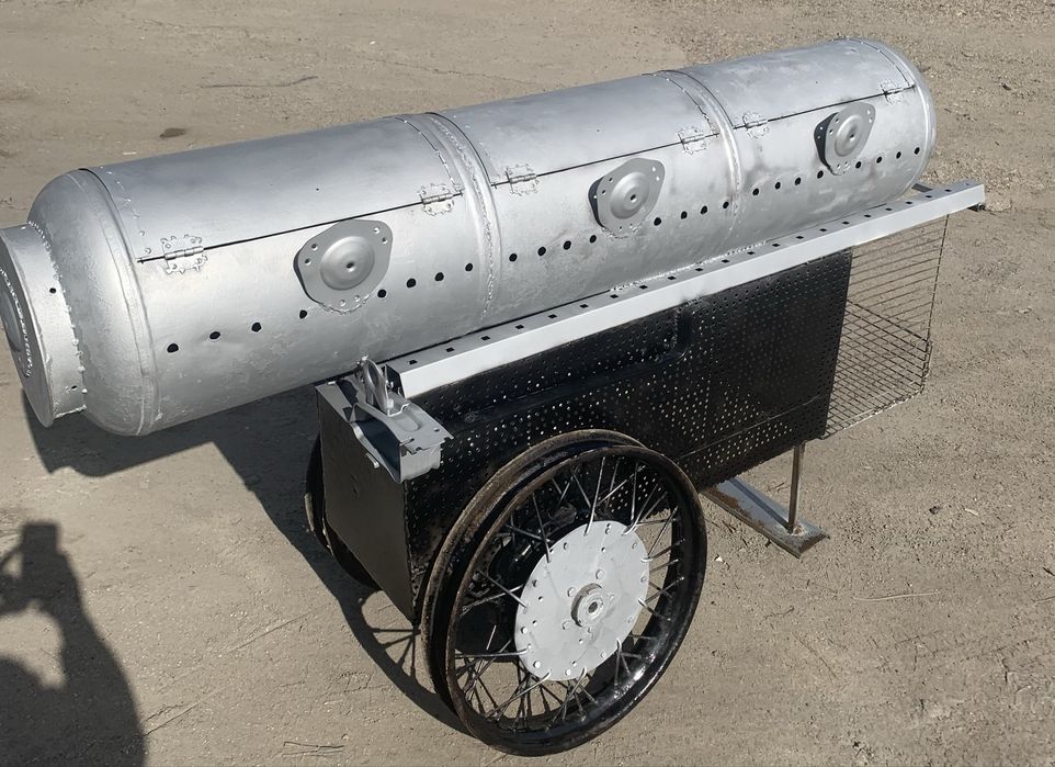 Мангал из 3-х отсеков