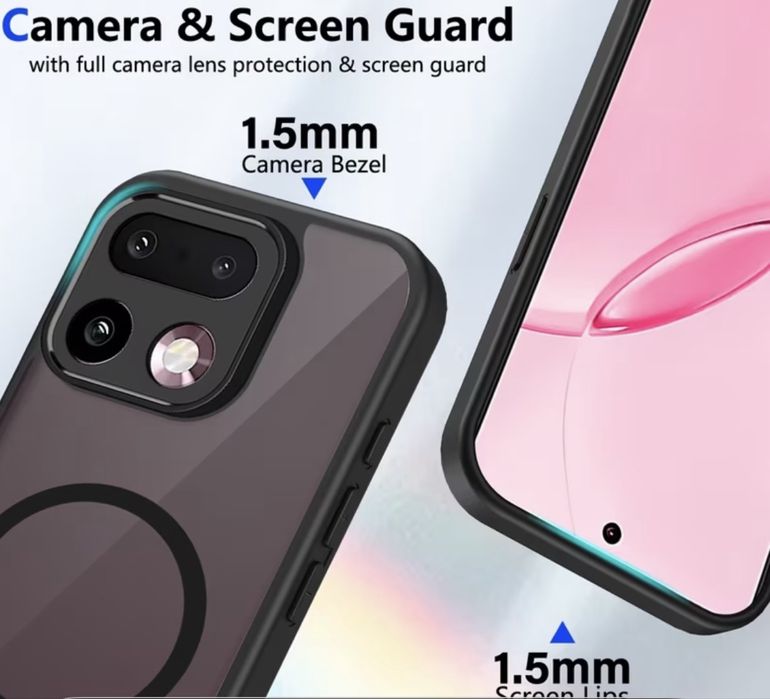 Realme 16 pro ,16 pro +Armor Shockproof Magsafe удароустойчив кейс мат