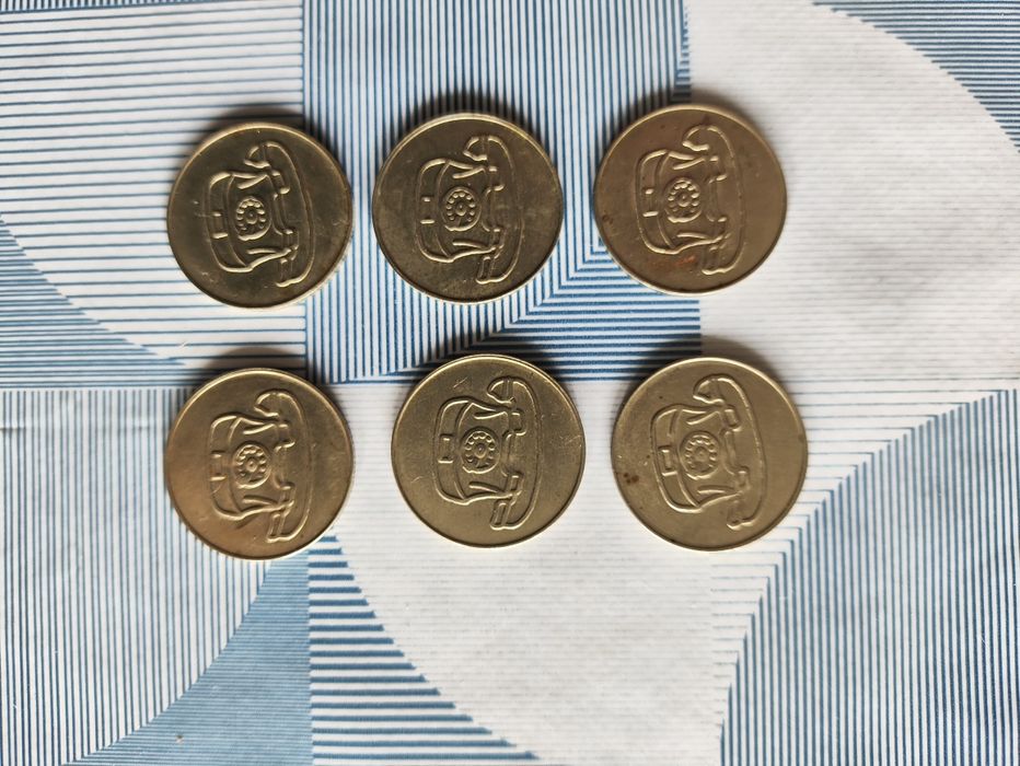 Стари жетони за телефон "МА"