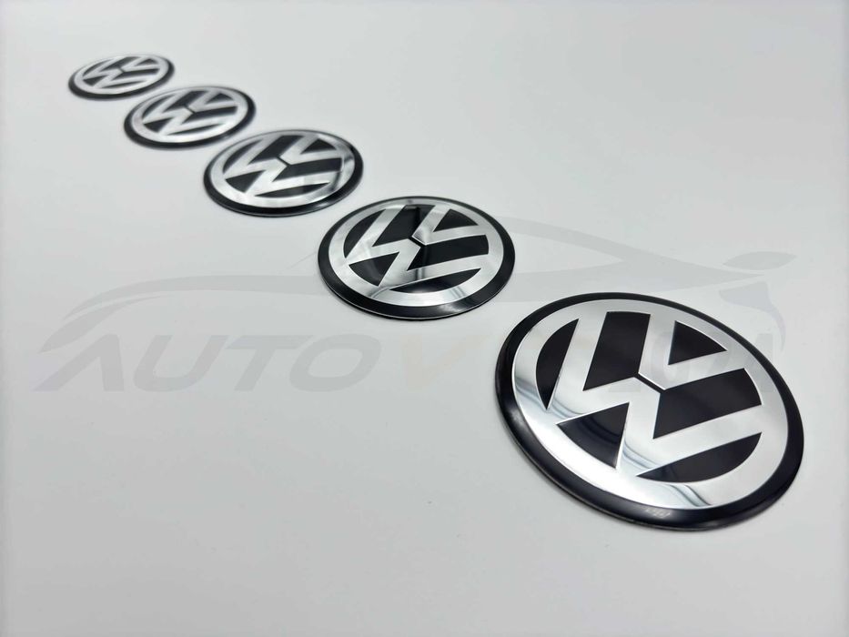 VW Стикери за капачки на джанти Passat Golf Touareg Bora