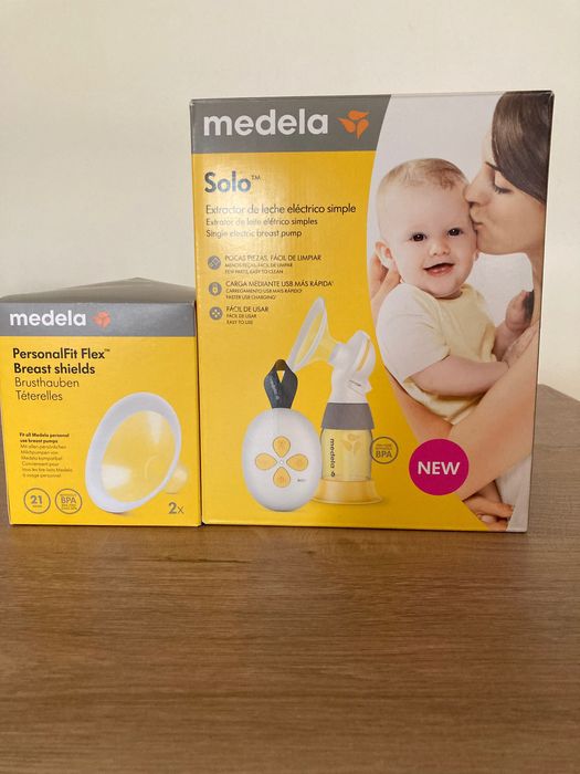 Електрическа помпа за кърма Medela Solo + 2 допълнителни фунии 21 мм