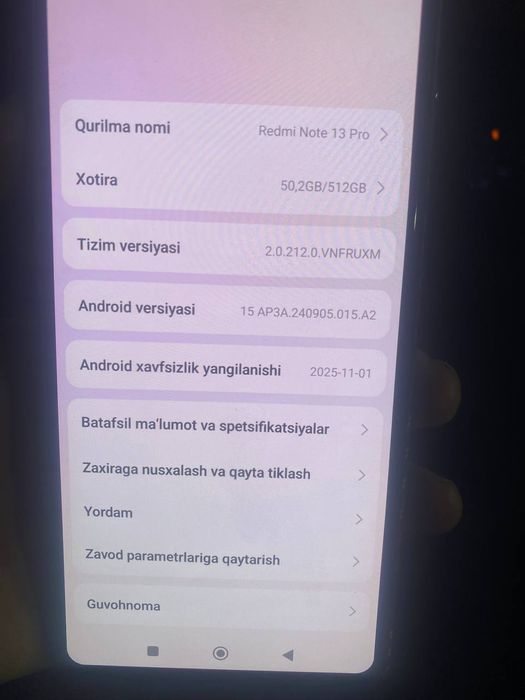 telfon sotiladi redmi 13 pro 512 tali